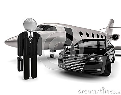 Businessmen fleet Stock Photo