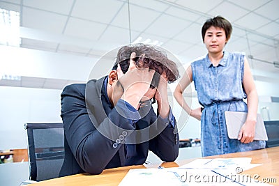 Pressured and unsuccessful Stock Photo