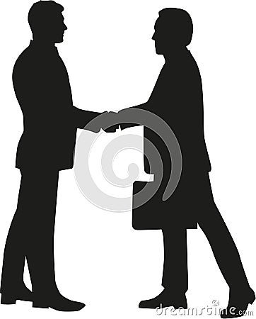 Businessmen shaking hands Vector Illustration