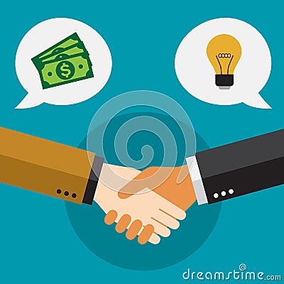 Businessmen shaking hands and closing deal Stock Photo