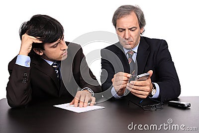 Businessmen working Stock Photo