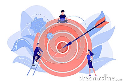 Goals and objectives concept vector illustration. Vector Illustration