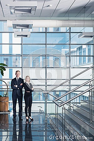 Businesspeople doing career in corporation Stock Photo