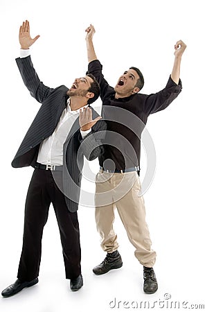 Businesspeople enjoying success Stock Photo