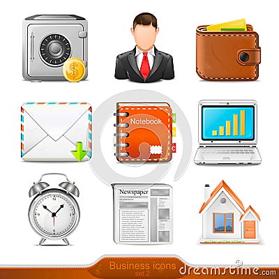 Businesss icons set 2 Vector Illustration