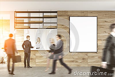 Businesss people near reception desk Stock Photo