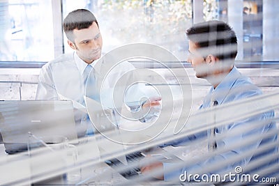 Businessteam working together in office Stock Photo
