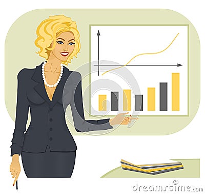 Businesswoman 3 Vector Illustration