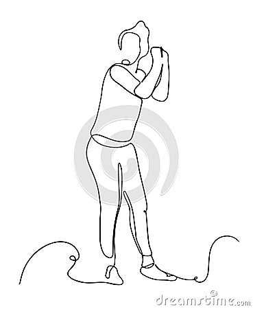 Businesswoman celebrate success. Office worker dancing line illusration. Happy business woman dancing in work suit. vector Cartoon Illustration