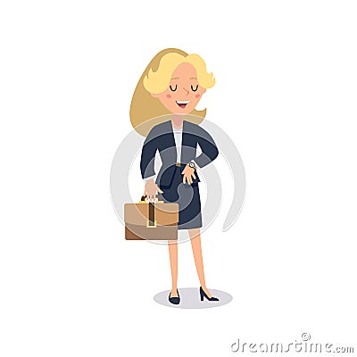 Businesswoman character. Animate character. Young lady personage constructor. Different woman postures. Vector set personage. Vector Illustration