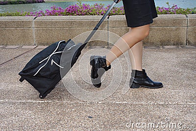 Businesswoman in city Stock Photo