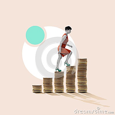 Success and innovation in the financial sector. Concept Stock Photo