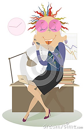 Businesswoman Vector Illustration