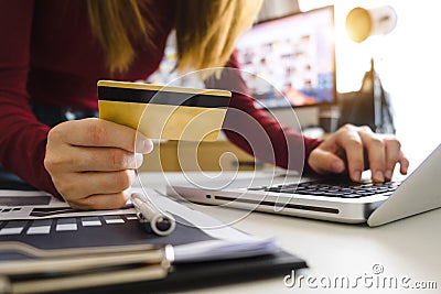 Online Shopping payments concept. Stock Photo