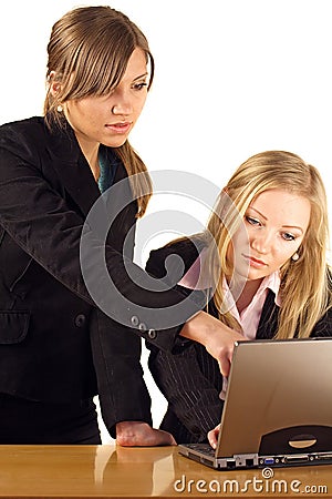 Businesswoman At Laptop Stock Photo