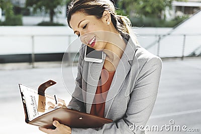 Businesswoman Leadership Occupation Job City Concept Stock Photo