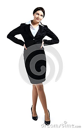 Businesswoman portrait full length Stock Photo