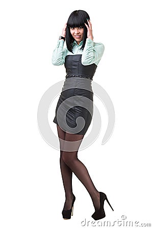 Businesswoman portrait full length Stock Photo