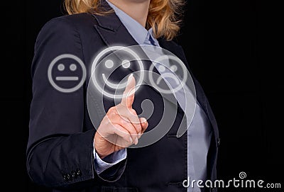 Positive feedback Stock Photo