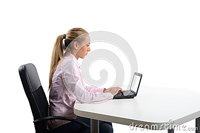 Businesswoman work Stock Photo