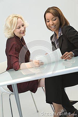Businesswomen Meeting Stock Photo