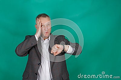 Busisnessman in a hurry Stock Photo