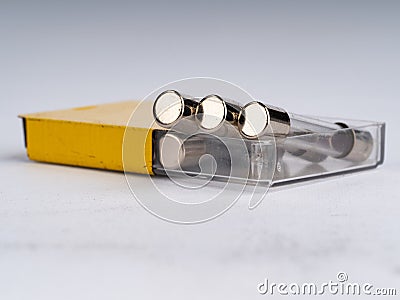 Buss cylinder fuses Stock Photo