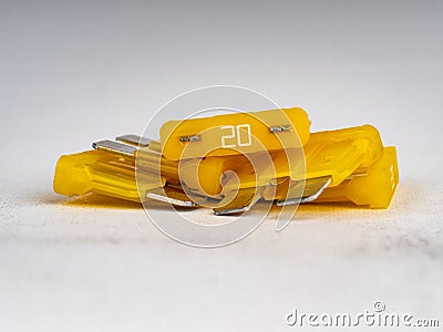 Buss flat blade fuses Stock Photo