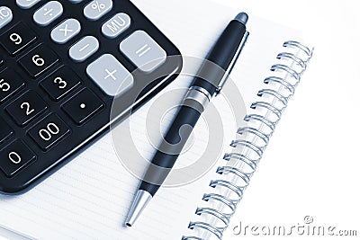 Bussines concept.Notebook and pen Stock Photo