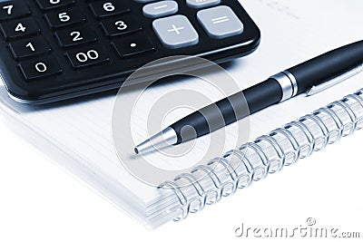 Bussines concept.Notebook and pen Stock Photo