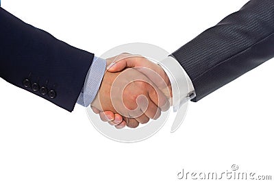 Bussines hand shaking Stock Photo