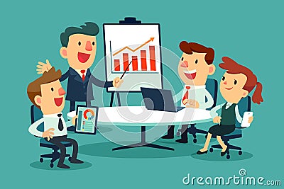 Bussiness meeting Vector Illustration