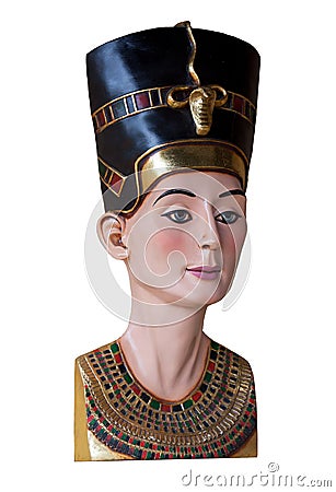 Ancient Egyptian queen Bust Stock Photo