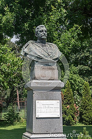 Bust of Eremia Teofil Grigorescu Editorial Stock Photo