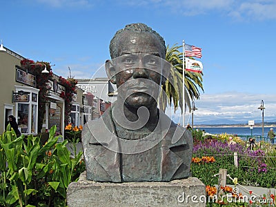 Bust of John Steinbeck Editorial Stock Photo