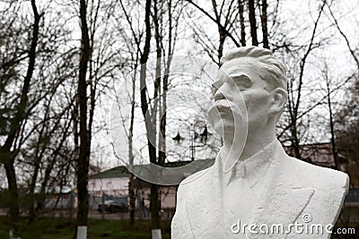 Bust of Maxim Gorky Stock Photo