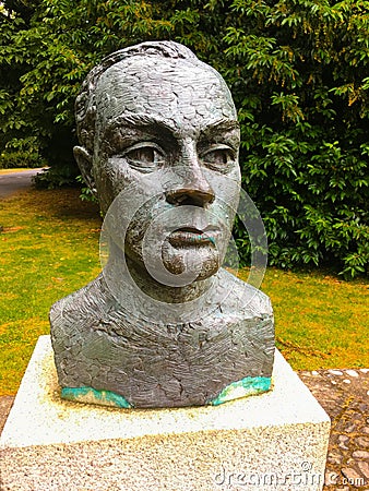 Bust of Padraig Pearse Editorial Stock Photo