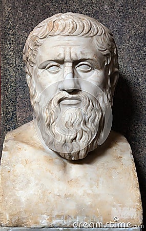 Bust of Plato Stock Photo