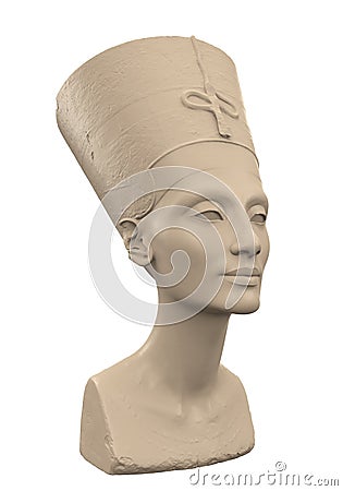 Bust of Queen Nefertiti Stock Photo