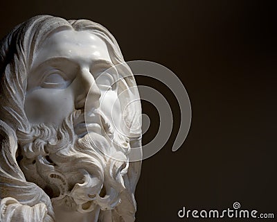 The bust of the Savior, Salvator Mundi Stock Photo