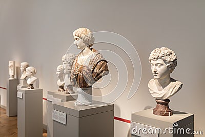 Bust Sculpture in Altes Museum Berlin Editorial Stock Photo