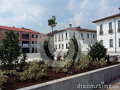 Busto Arsizio Italy Reopening of the Vittorio Emanuele II square to the traffic Editorial Stock Photo