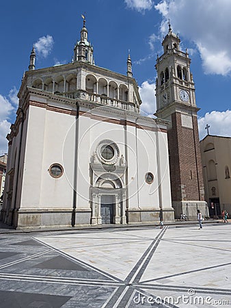 Busto Arsizio, Italy: Santa Maria church Editorial Stock Photo