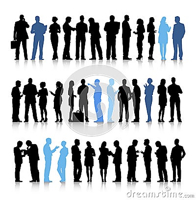 Busy Business People Discussion Conversation Concept Stock Photo