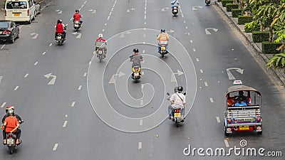 Busy traffic in city Editorial Stock Photo