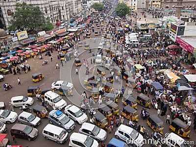 Busy traffic Editorial Stock Photo