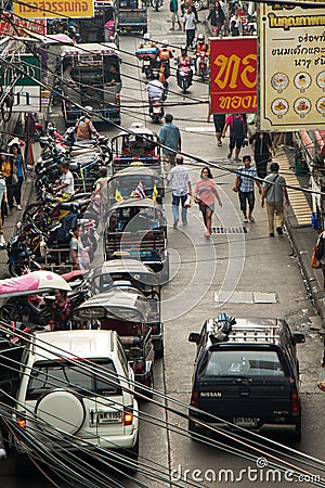 Busy Traffic Editorial Stock Photo