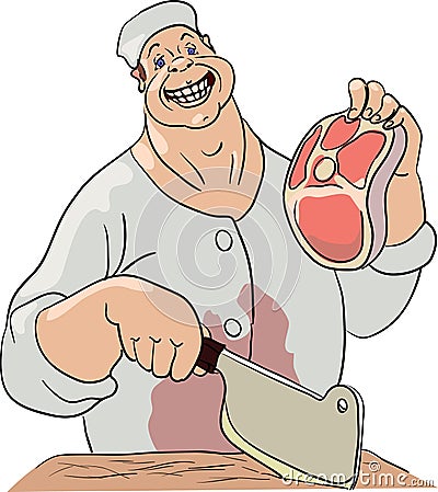 Butcher Vector Illustration