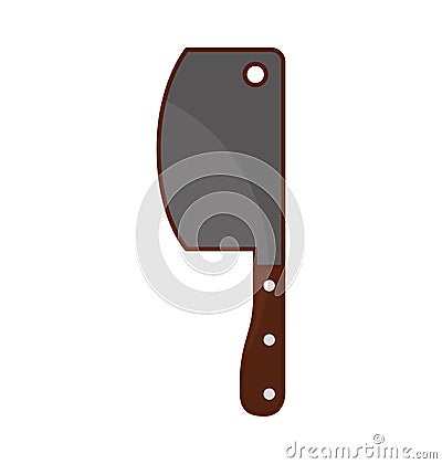butcher ax isolated icon Cartoon Illustration