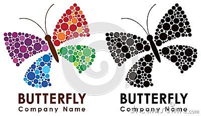 Butterfly Logo Vector Illustration